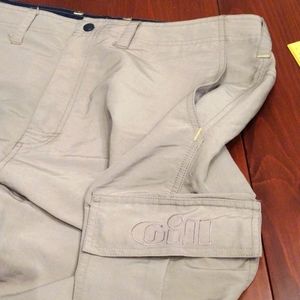 Gill 38"-42" Waist, Men's Fishing Pant,  Beige, Velcro Adjustable Waist, XXL